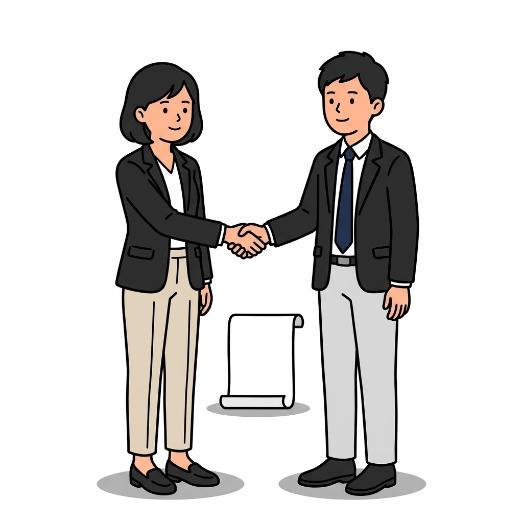初回面談で向き合う二人